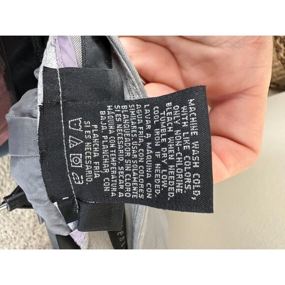 NWT Attention Womens Gray Skirt 14 pencil vintage Zipper button Polyester stripe - Picture 8 of 9